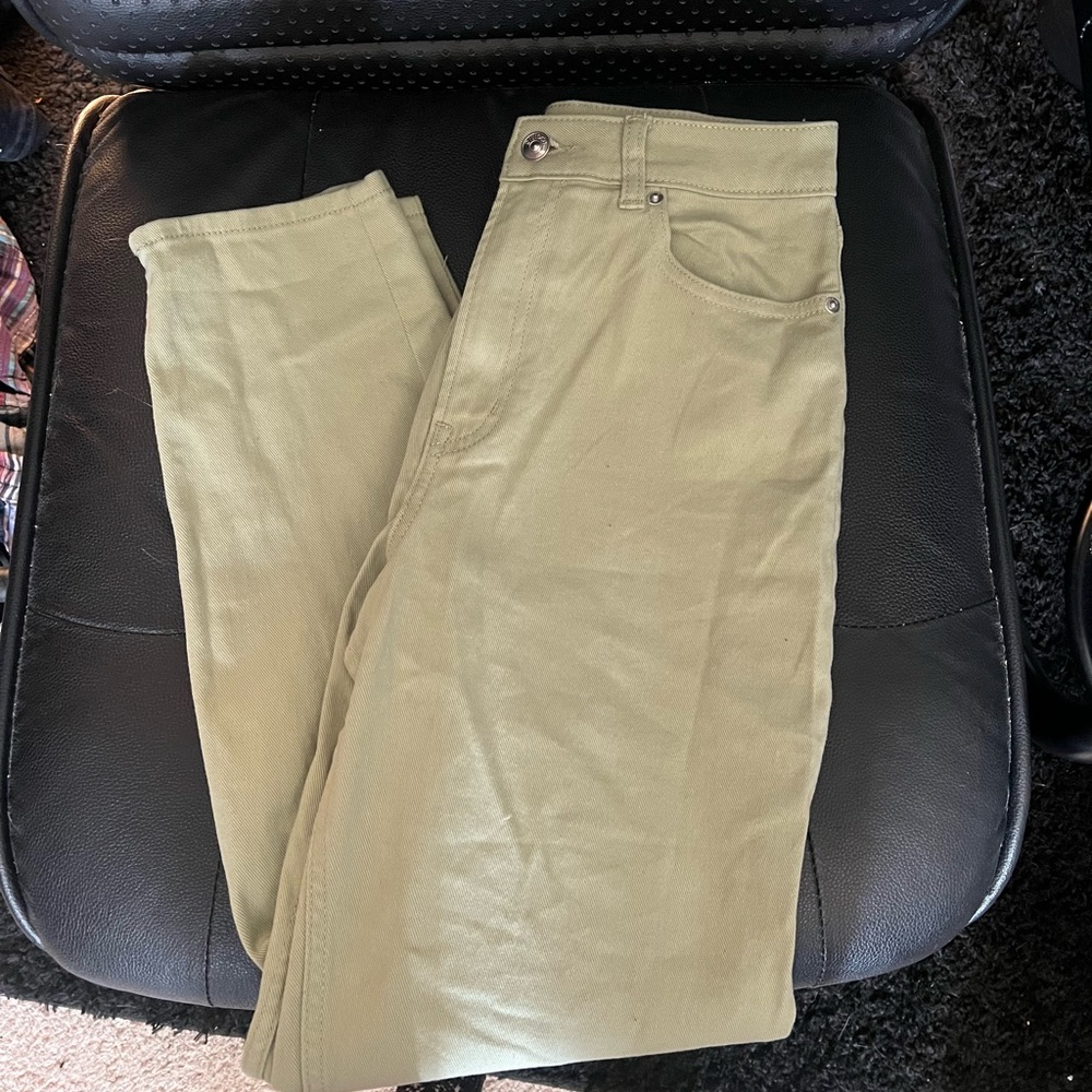 Green Mom Jeans